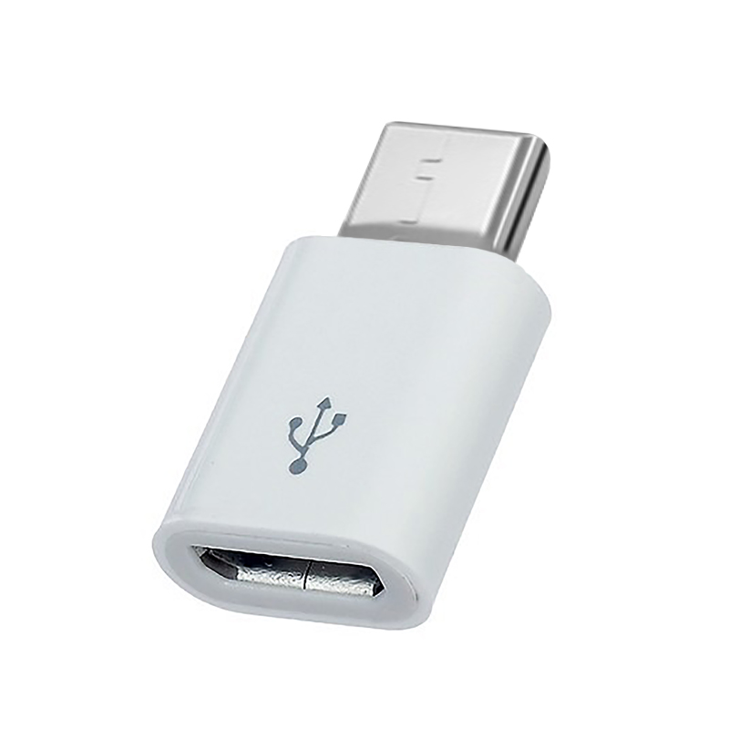Adaptador Micro USB V8 Fêmea - USB Tipo-C Macho