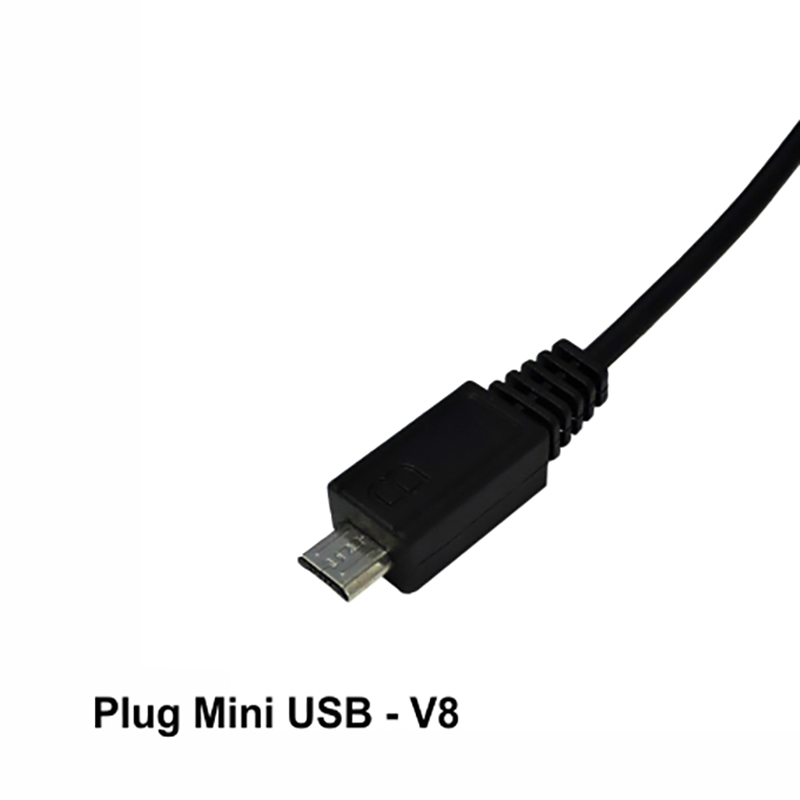 Cabo de Reposição Para Celular/Tablet/Outros - Plug Mini-USB V8 - 1,2m
