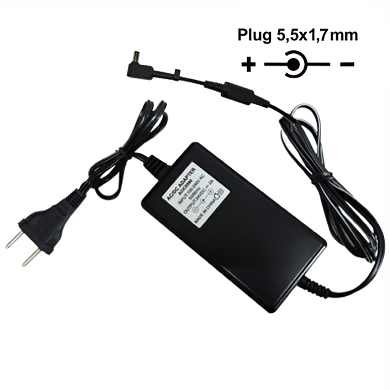 Fonte Netbook/Ultrabook Acer - 19Vdc - 2,1A - Plug 5,5x1,7 (+) - Bivolt - Ref. 1384