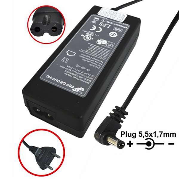 Fonte Notebook Acer - 19Vdc - 3,42A - Plug 5,5x1,7 (+) - Bivolt - Ref. 1685