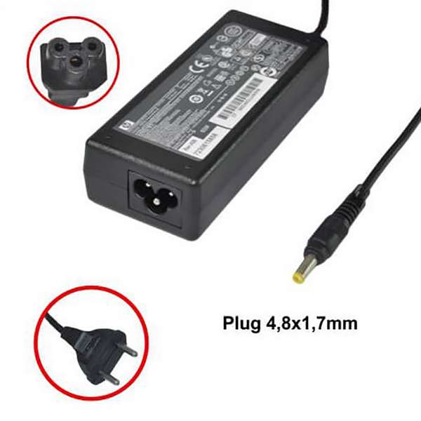 Fonte Notebook HP - 18,5Vdc - 3,5A - Plug 4,8x1,7 (+) - Bivolt - Ref. 1356