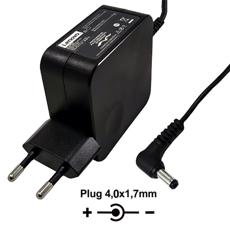 Fonte Notebook Lenovo - 20Vdc - 2,25A - Plug 4,0x1,7 (+) - Bivolt - Ref. 1986