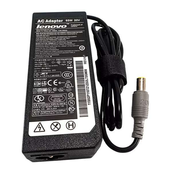 Fonte Notebook Lenovo - 20Vdc - 3,25A - Plug 7,9x5,5 (+) - Bivolt - Ref. 484