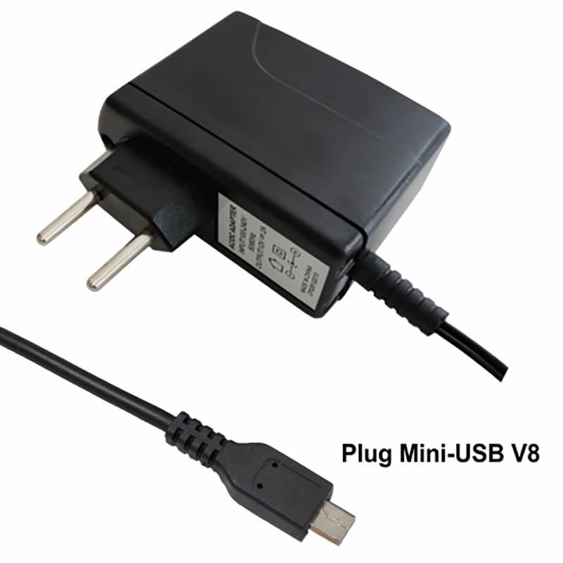 Fonte Tablet Philco - 5Vdc - 2,2A - Plug Mini-USB V8 - Bivolt