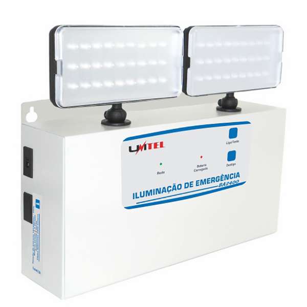 Iluminação de Emergência BA2400 - 2400 lúmens - 4h - Bivolt