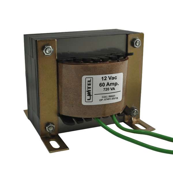 Transformador - 12Vac - 60A - Bivolt - Ref. 931