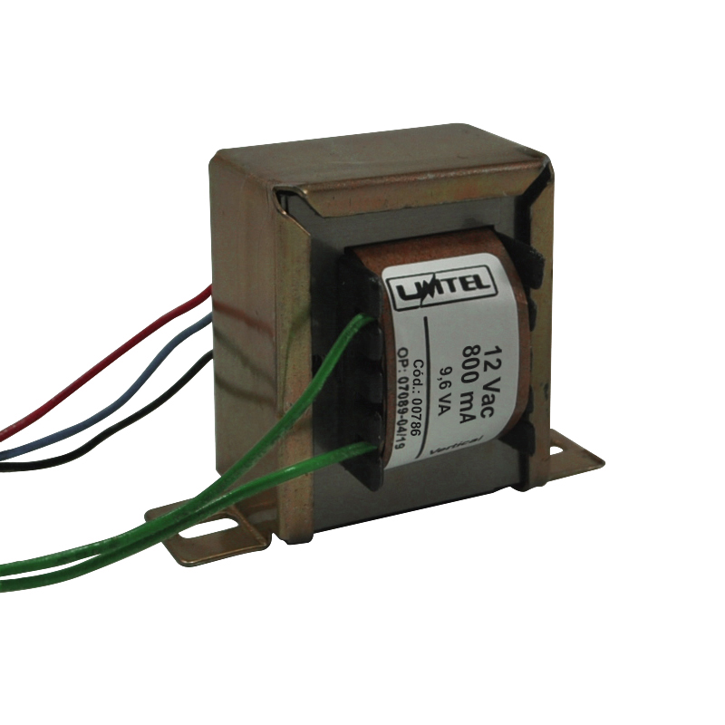 Transformador - 12Vac - 800mA - Vertical - Bivolt - Ref. 786